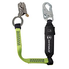 Safewaze Fs00Sp/Fs1118-3 Trailing Rope Grab Assembly, 3' Energy Absorbing Lanyard