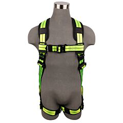 Safewaze Fs-Flex280-3X Pro+ Full Body Harness, 1D, Qc Chest, Qc Legs, Size 3X-Large