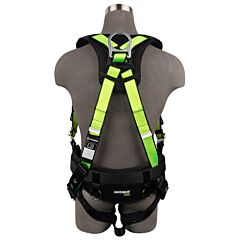 Safewaze Fs170-4X Pro Construction Harness, 3D, Mb Chest, Tb Legs, Fixed Waist Pad, Size 4X-Large