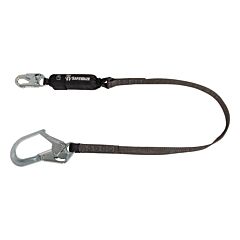 Safewaze Fs88665-Hw Heavyweight 6' Energy Absorbing Lanyard, Rebar Hook