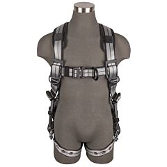 Safewaze 020-1213 Pro+ Slate Full Body Harness, Aluminum 1D, Aluminum Qc Chest, Aluminum Fd, Tb Legs, Size Small