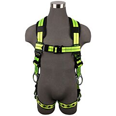 Safewaze Fs-Flex285-2X Pro+ Full Body Harness, 3D, Qc Chest, Tb Legs, Size 2X-Large