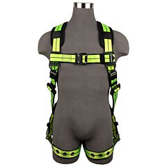 Safewaze Fs-Flex185-S/M Pro+ Full Body Harness, 1D, Qc Chest, Tb Legs, Size Small/Medium