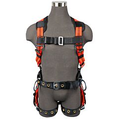 Safewaze Fs99160-E-M V-Line Construction Harness, 3D, Mb Chest, Tb Legs, Size Medium