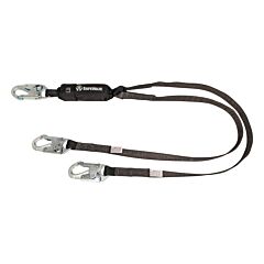 Safewaze Fs88661-Hw Heavyweight 6' Energy Absorbing Lanyard, Dual Leg, Snap Hooks