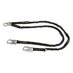 Safewaze Fs581 Pro 6' Internal Energy Absorbing Lanyard, Dual Leg, Snap Hooks