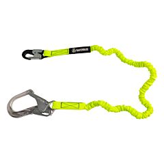 Safewaze Fs595-Alu Pro 6' Stretch Internal Energy Absorbing Lanyard, Aluminum Rebar Hook