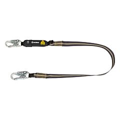 Safewaze 020-2045 Arc Flash 6' Energy Absorbing Lanyard, Aramid, Snap Hook