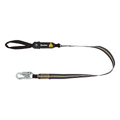 Safewaze 020-2046 Arc Flash 6' Energy Absorbing Lanyard, Aramid, Snap Hook, Soft Loop