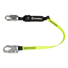 Safewaze Fs560-4 Pro 4' Energy Absorbing Lanyard, Snap Hook
