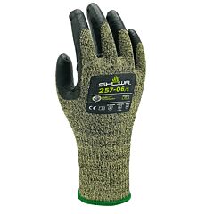 Showa Best 257S-06 Cut Resistant Gloves Aramid Knit With Nitrile Palm, Size 6 Small