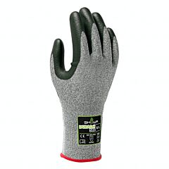 Showa Best 386S-06 Duracoil Gloves Knit With Nitrile Coating Size 6 Small Gray