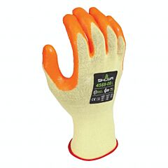 Showa Best 4568Xl-09 Zorb-It Gloves Kevlar With Nitrile Coating Size 9 X-Large Orange