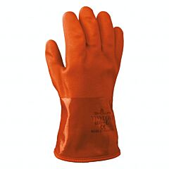 Showa Best 460S-07 Atlas Chemical Resistant Gloves Pvc Double Dipped Rough Size 7 Orange