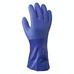 Showa Best 660M-08 Triple Dipped Atlas Gloves Pvc Coated Medium 12" Blue