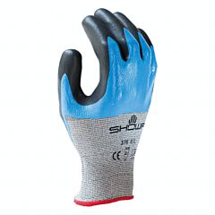 Showa Best 376M-07 Foam Grip General Purpose Gloves Knit Nitrile Medium Size 7