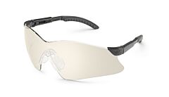 Gateway Safety 14Gb0M Hawk Safety Glasses, Black Temples, Clear In/Out Mirror Lens