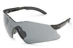 Gateway Safety 14Gb83 Hawk Safety Glasses, Black Temples, Gray Lens