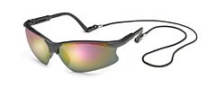 Gateway Safety 16Gb1M Scorpion Safety Glasses, Black Frame, Red Mirror Lens