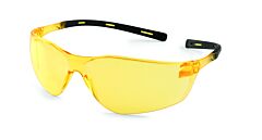 Gateway Safety 20Bk75 Ellipse Safety Glasses, Black Temples, Amber Lens