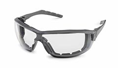 Gateway Safety 22Gy79 Silverton Safety Glasses, Gray Frame, Gray Temples, Clear Fx2 Anti-Fog Lens