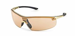 Gateway Safety 34Ag5M Ingot Safety Glasses, Gold Frame, Bronze Mirror Lens