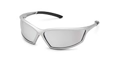 Gateway Safety 41Sl8M 4X4 Safety Glasses, Silver Sport Frame, Sterling Silver Mirror Lens