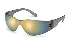 Gateway Safety 461M Starlite Safety Glasses, Gray Temples, Red Mirror Lens