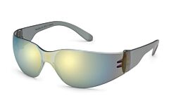 Gateway Safety 467M Starlite Safety Glasses, Gray Temples, Gold Mirror Lens