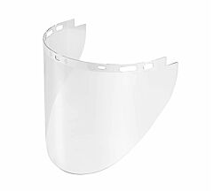 Gateway Safety 665 Molded Visors, Tapered, 9.75 X 20", Clear Lens