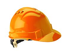 Gateway Safety 71216 Serpent Safety Helmet, Cap Style, Vented, Hi-Viz Orange Shell, Ratchet Suspension