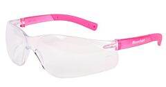 Mcr Safety Bk220Af Bearkat Safety Glasses, Pink Temples Clear Uv-Af Anti-Fog Lens