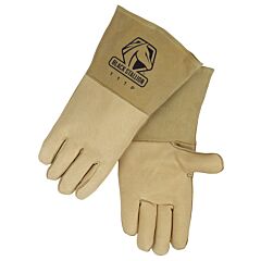 Black Stallion 111Pm Grain Pigskin High Quality Welding Gloves, Size Medium