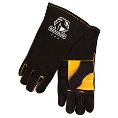 Black Stallion 200 Side Split Cowhide High Quality Welding Gloves, Size Large
