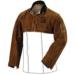 Black Stallion 21Cs-L Side Split Cowhide Leather Welding Cape Sleeve, Size Large