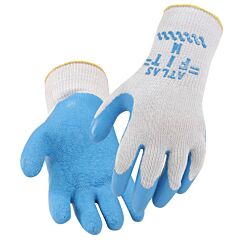 Black Stallion 2300S Natural Rubber Coated, Cotton/Poly String Knit Synthetic Gloves, Size Small