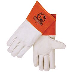 Black Stallion 25L Top Grain Cowhide, Long Cuff Mig Welding Gloves, Size Large