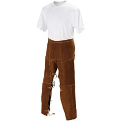 Black Stallion 40Ws Side Split Cowhide Leather Welding Chaps, 24 In. X 40 In. Long