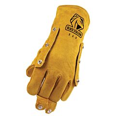 Black Stallion 580Lh Side Split Cowhide --Left Hand Only High Quality Welding Gloves, Size Large