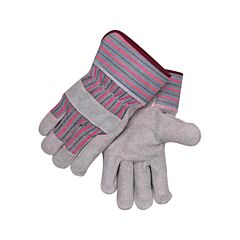 Black Stallion 5Bxxl Shoulder Split Cowhide, Strap Back Basic Leather Palm Work Gloves, Size 2X-Large