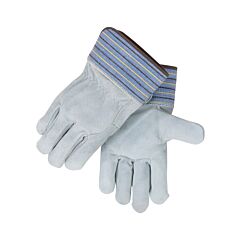 Black Stallion 5Fb Sel Shlder Split Cowhide--Full Back Standard Leather Palm Work Gloves, Size Large