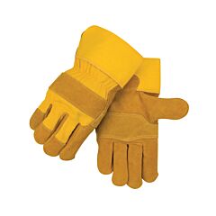 Black Stallion 5Y Side Split Cowhide, Patched Palm Specialty Leather Palm Work Gloves, Size Large