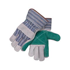 Black Stallion 6Dp Shoulder Split Cowhide--Double Palm Specialty Leather Palm Work Gloves, Size Large
