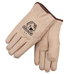 Black Stallion 94S Grain Cowhide, Elastic Wrist Basic Driver'S Style Gloves, Size Small