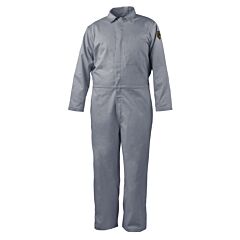 Black Stallion Cf2117-Gy-3Xl 7 Oz. Flame-Resistant Cotton Coveralls, Gray, Size 3X-Large