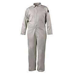 Black Stallion Cf2117-St-Sml 7 Oz. Flame-Resistant Cotton Coveralls, Stone, Size Small