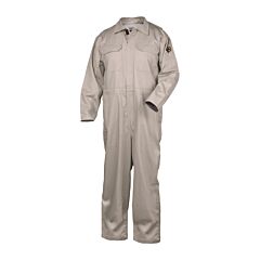 Black Stallion Cf2215-St-Lrg 9 Oz. Flame-Resistant Cotton Coveralls, Stone, Size Large