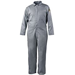 Black Stallion Cf4017-Gy-5Xl 7 Oz. Flame-Resistant 88/12 Cotton Coveralls, Gray, Size 5X-Large