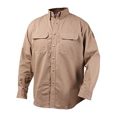 Black Stallion Fs7-Khk-2Xl 7 Oz. Fr Cotton Khaki Work Shirt, Size 2X-Large
