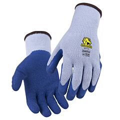 Black Stallion Gc1110-Bl-Lrg 10G Poly Vrinkle Latex Coated Glove, Size Large